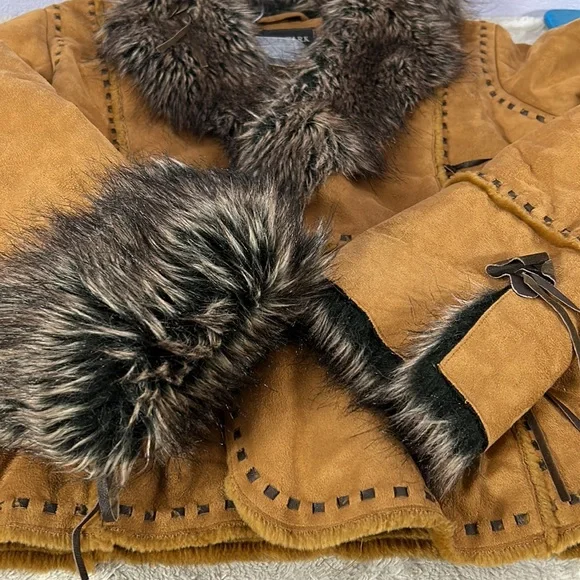 Regent Park faux Fur suede look penny Lane jacket … - Picture 10 of 10